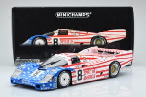 Porsche 956L Spirit of America #8 G. Follmer / J. Morton / K. Miller 24 Hours of Le Mans 1986 Minichamps 1:18 180866508 Metal — bild 8 av 8