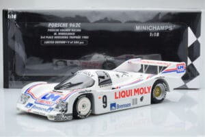 Porsche 962C Kremer Racing Liqui Moly #9 M. Winkelhock 3rd Place Norisring Trophy 1985 Minichamps 1:18 155856509 Metall — bild 6 av 6