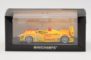 Porsche RS Spyder DHL #7 R. Dumas / T. Bernhard Winner Long Beach GP ALMS 2007 Minichamps 1:43 400076607 Metall — bild 4 av 4