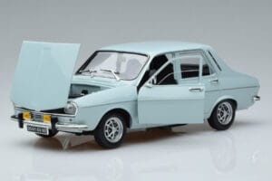 Renault 12 TS Ljusblå Norev 1:18 185219 Metall — bild 2 av 7