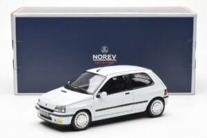 Renault Clio 16S Vit Norev 1:18 185251 Metall — bild 8 av 8