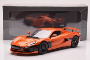 Rimac Nevera Orange GT Spirit 1:18 GT880 Resin — bild 6 av 6