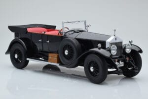 Rolls-Royce Phantom I Cabriolet Svart Kyosho 1:18 08931BK Metall — bild 6 av 8