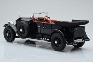 Rolls-Royce Phantom I Cabriolet Svart Kyosho 1:18 08931BK Metall — bild 7 av 8