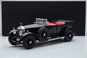 Rolls-Royce Phantom I Cabriolet Svart Kyosho 1:18 08931BK Metall — bild 8 av 8