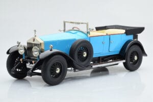 Rolls-Royce Phantom I Cabriolet Blå Kyosho 1:18 08931LB Metall — bild 2 av 9