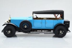 Rolls-Royce Phantom I Cabriolet Blå Kyosho 1:18 08931LB Metall — bild 4 av 9