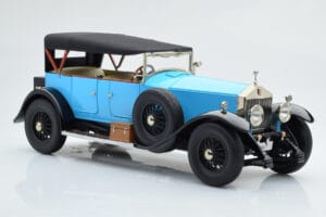 Rolls-Royce Phantom I Cabriolet Blå Kyosho 1:18 08931LB Metall — bild 5 av 9