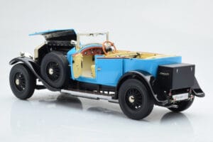 Rolls-Royce Phantom I Cabriolet Blå Kyosho 1:18 08931LB Metall — bild 6 av 9