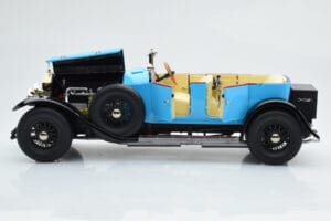 Rolls-Royce Phantom I Cabriolet Blå Kyosho 1:18 08931LB Metall — bild 7 av 9
