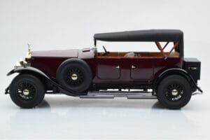Rolls-Royce Phantom I Cabriolet Burgundrött Kyosho 1:18 08931R Metall — bild 4 av 10