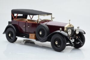 Rolls-Royce Phantom I Cabriolet Burgundrött Kyosho 1:18 08931R Metall — bild 5 av 10
