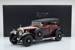 Rolls-Royce Phantom I Cabriolet Burgundrött Kyosho 1:18 08931R Metall — bild 10 av 10