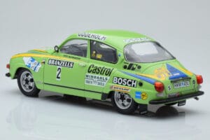 Saab 96 V4 #2 S. Blomqvist / H. Sylvan Rally Sweden 1976 IXO 1:18 18RMC085B Metall — bild 5 av 6