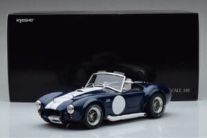 Shelby Cobra 427 S/C Mörkblå Kyosho 1:18 08048DBL Metall — bild 9 av 9