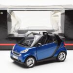 Smart Fortwo 451 Cabrio Blå & Svart Minichamps 1:18 - image 8 of 8