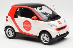 Smart Fortwo 451 Coca-Cola Minichamps 1:18 150036301 Metall — bild 6 av 8