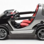 Smart Fortwo Crossblade Cabriolet Silver Svart Kyosho 1:18 - image 3 of 6