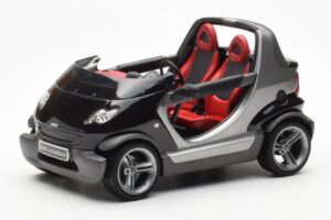 Smart Fortwo Crossblade Cabriolet Silver Svart Kyosho 1:18