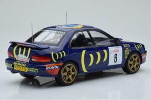 Subaru Impreza 555 #6 P. Liatti / C. Cassina Tour de Corse 1995 IXO 1:18 18RMC063C Metall — bild 2 av 6