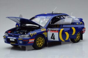 Subaru Impreza #4 C. McRae / D. Ringer Winner RAC Rally 1994 Kyosho 1:18 08962A Metall — bild 2 av 9