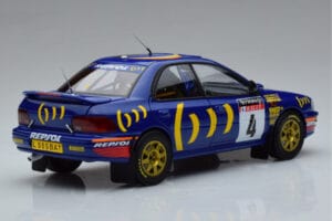 Subaru Impreza #4 C. McRae / D. Ringer Winner RAC Rally 1994 Kyosho 1:18 08962A Metall — bild 3 av 9