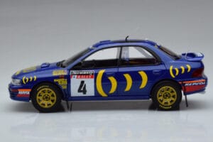 Subaru Impreza #4 C. McRae / D. Ringer Winner RAC Rally 1994 Kyosho 1:18 08962A Metall — bild 4 av 9