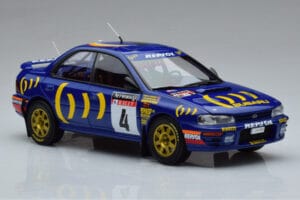 Subaru Impreza #4 C. McRae / D. Ringer Winner RAC Rally 1994 Kyosho 1:18 08962A Metall — bild 5 av 9