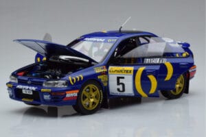 Subaru Impreza #5 C. Sainz / L. Moya 2nd Place Rally Monte Carlo 1995 Kyosho 1:18 08962B Metall — bild 2 av 9