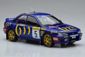 Subaru Impreza #5 C. Sainz / L. Moya 2nd Place Rally Monte Carlo 1995 Kyosho 1:18 08962B Metall — bild 5 av 9