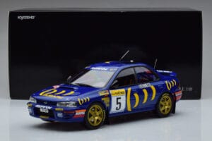 Subaru Impreza #5 C. Sainz / L. Moya 2nd Place Rally Monte Carlo 1995 Kyosho 1:18 08962B Metall — bild 9 av 9
