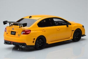 Subaru Impreza WRX STI Nurburgring Challenge Package Gul Kyosho 1:18 KSR18021Y Resin — bild 2 av 5