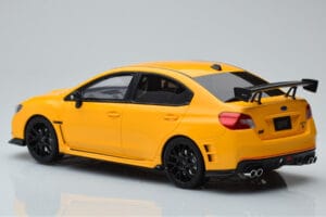 Subaru Impreza WRX STI Nurburgring Challenge Package Gul Kyosho 1:18 KSR18021Y Resin — bild 4 av 5