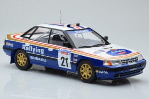 Subaru Legacy RS #21 C. McRae / D. Ringer RAC Rally 1991 IXO 1:18 18RMC080B Metall — bild 4 av 6