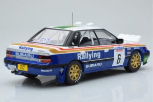Subaru Legacy RS Night Version #6 M. Alen / I. Kivimaki RAC Rally 1991 IXO 1:18 18RMC080A Metall — bild 2 av 6
