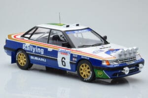 Subaru Legacy RS Night Version #6 M. Alen / I. Kivimaki RAC Rally 1991 IXO 1:18 18RMC080A Metall — bild 4 av 6
