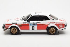 Toyota Celica 2000 GT RA21 #8 H. Mikkola / A. Hertz Lombard RAC Rally 1977 Otto 1:18 OT1044 Resin — bild 3 av 6