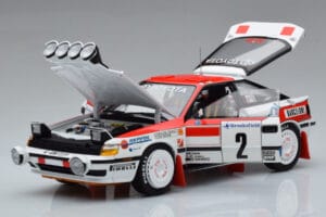 Toyota Celica GT-Four ST165 #2 C. Sainz / L. Moya Winner Rally Monte Carlo 1991 Kyosho 1:18 08961B Metall — bild 2 av 12