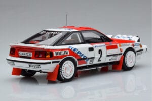 Toyota Celica GT-Four ST165 #2 C. Sainz / L. Moya Winner Rally Monte Carlo 1991 Kyosho 1:18 08961B Metall — bild 3 av 12
