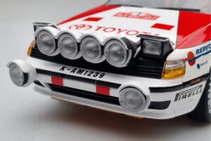 Toyota Celica GT-Four ST165 #2 C. Sainz / L. Moya Winner Rally Monte Carlo 1991 Kyosho 1:18 08961B Metall — bild 7 av 12