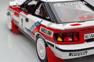Toyota Celica GT-Four ST165 #2 C. Sainz / L. Moya Winner Rally Monte Carlo 1991 Kyosho 1:18 08961B Metall — bild 9 av 12