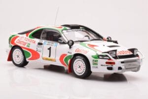 Toyota Celica Turbo 4WD ST185 #1 J. Kankkunen / J. Piironen Safari Rally 1993 IXO 1:18 18RMC150A Metall — bild 4 av 6