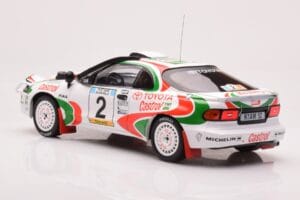 Toyota Celica Turbo 4WD ST185 #2 M. Alén / I. Kivimäki Safari Rally 1993 IXO 1:18 18RMC150B Metall — bild 5 av 6