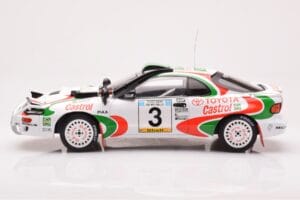 Toyota Celica Turbo 4WD ST185 #3 I. Duncan / R. Virtanen Safari Rally 1994 IXO 1:18 18RMC150C Metall — bild 3 av 6