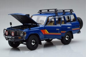 Toyota Land Cruiser 60 Blå Med Tillval Kyosho 1:18 08956XBL Metall — bild 2 av 11