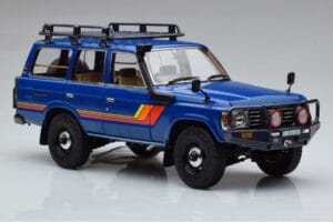 Toyota Land Cruiser 60 Blå Med Tillval Kyosho 1:18 08956XBL Metall — bild 5 av 11