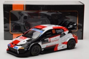 Toyota GR Yaris Rally1 #69 K. Rovanpera / J. Halttunen Rally Monte Carlo World Champion 2023 IXO 1:18 18RMC152B Metall — bild 6 av 6