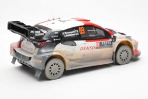 Toyota GR Yaris Rally1 #69 K. Rovanpera / J. Halttunen Safari Rally Kenya 2023 Dirty Version IXO 1:18 18RMC173B Metall — bild 2 av 6