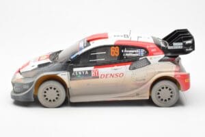 Toyota GR Yaris Rally1 #69 K. Rovanpera / J. Halttunen Safari Rally Kenya 2023 Dirty Version IXO 1:18 18RMC173B Metall — bild 3 av 6