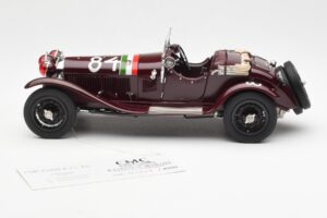 Alfa Romeo 1750 GS Spider #84 T. Nuvolari / B. Guidotti Mille Miglia Winner 1930 CMC 1:18 M-141 Metall — bild 3 av 6